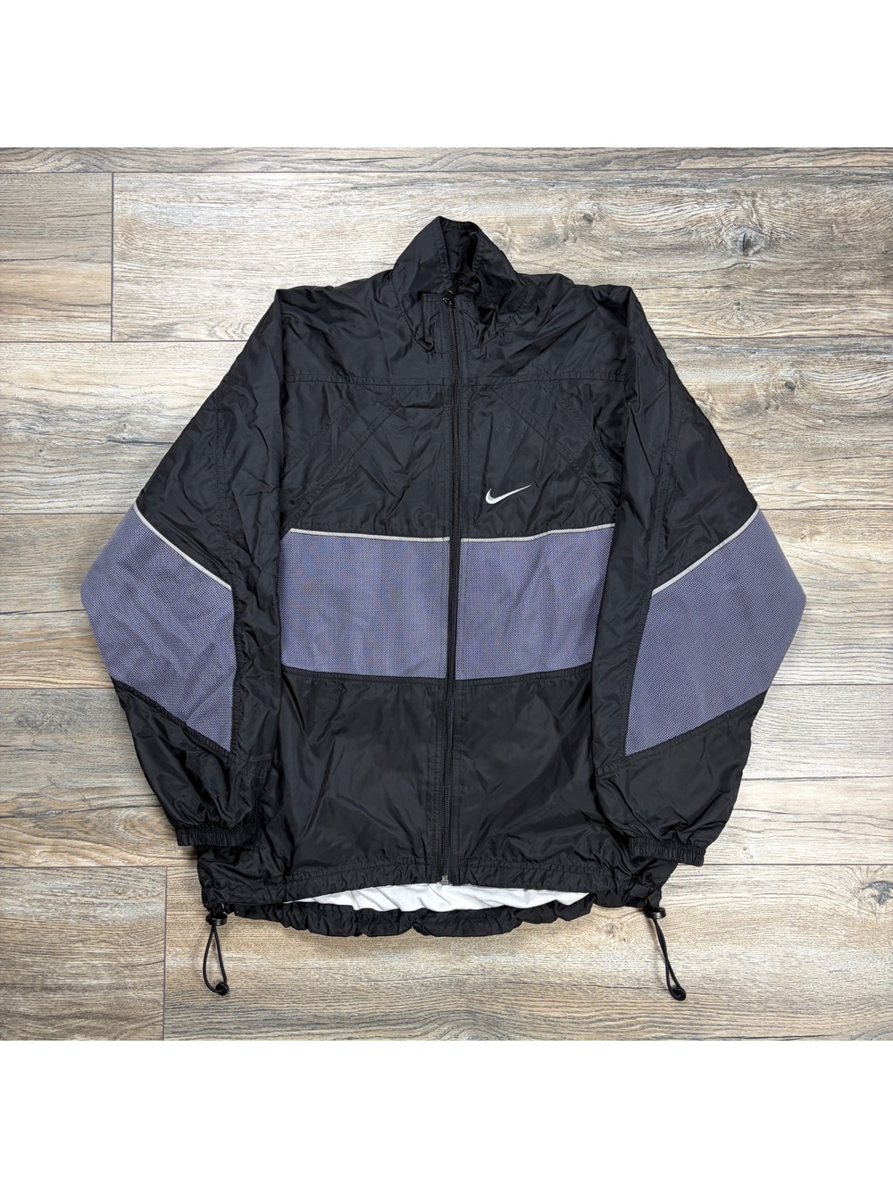 90’s Nike Black Gray Windbreaker Jacket